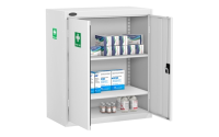 Low Medical Cabinet - White Body/White Doors - H1015mm x W915 x D460