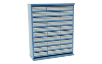90 Drawer Cabinet Without Doors - Blue Body - H1600mm x W895mm x D305mm
