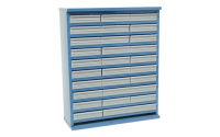 45 Drawer Cabinet With Doors - Blue Body - H1600mm x W895mm x D305mm