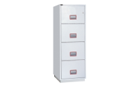 Fire Filing Cabinet with Key Locks - 4 Drawer - H1406mm x W528mm x D675mm