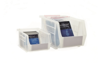 Size 8 Anti-Bacterial Clear Linbins - H180mm xW420mm x D375mm - Pack of 5 - Clear Storage Bins