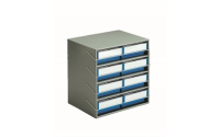 Steel Bin Cabinet Retaining/Safety Bars - 400mm wide - Overall Size  H80mm x W400mm