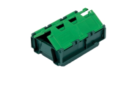Totebox Green Attached Lid Container - 40 Litre - Green Lid - Overall Size  H250mm x W400mm x D600mm