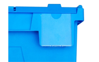 Clear Label Holder for 55 Litre ALCs- Pack of 10 -Clear Plastic - H92mm x W92mm x D4mm