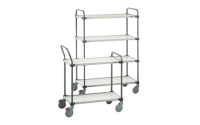 Adjustable Shelf Trolley - Extra Shelf - Load Capacity 50kg - Laminated board / Grey steel - Overall Size  W1000mm x D430mm