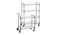 2 x Shelf - Metal Trolley - Trolley Load Capacity 150kg - Shelf Capacity 50kg  - Overall Size  H1015mm x W1100mm x D535mm
