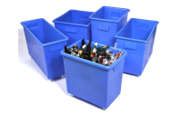 Blue Bottle Skip 150L - H750mm x W150mm x D455mm