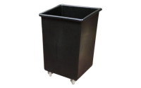 Black Recycled 135L Premium Trucks - Overall Size  H690mm x W630mm x D530mm