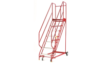 11 Tread - Heavy Duty - Mobile Warehouse Safety Steps - Aluminium Tread  - Overall Size  H3710mm x W1000mm x D2380mm