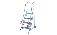 Wheel Along Steps with Dock Platform - 2 Tread  - Powder Coated finish with expanded steel mesh treads - 500mm Platform Height -  Overall Size...