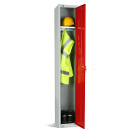 Single Door Elite Locker - Black - 1800 x 300 x 300