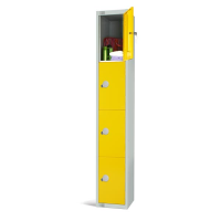 Four Door Elite Locker - Yellow - 1800 x 300 x 300