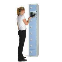 Eight Door Elite Locker - Mid Grey - 1800 x 300 x 300