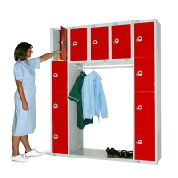 Archway Unit - Green - 1800 x 1500 x 450 - 11 Door