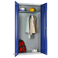 Large Wardrobe Cupboard - Dark Blue - 1830 x 915 x 457