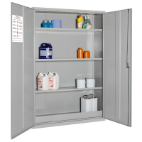 COSHH Cabinet - 3 Shelves - Grey - 1830 x 1220 x 457 - 45Ltr