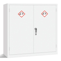 Acid Cabinet - 1 Shelf - White - 1000 x 915 x 457 - 36Ltr