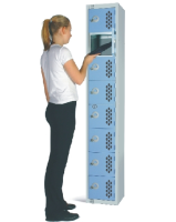 Perforated Eight Door Locker - Green - 1800 x 300 x 300