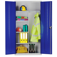 PPE Clothing & Equipment Cabinet - Dark Blue - 1830 x 915 x 457