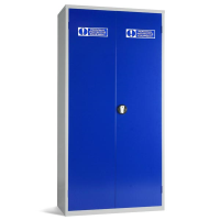 PPE Large Double Cabinet - 3 Shelves - Dark Blue - 1830 x 915 x 457