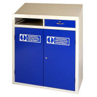 PPE Single Drawer Workstation - Dark Blue - 1066 / 1220 x 915 x 457
