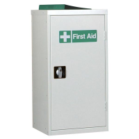 First Aid Single Door Cabinet - 2 Shelves - White - 910 x 457 x 457
