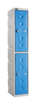 Two Door Ultrabox Plastic Locker - Grey Door