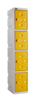 Four Door Ultrabox Plastic Locker - Blue Door