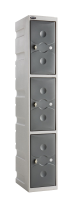 Three Door Ultrabox + Plus Plastic Locker - Blue Door