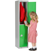 1370mm Two Door School ELITE Locker - Maroon - 1370 x 300 x 300