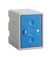 Quarter Height - One Door Ultrabox Plastic Locker - Blue Door