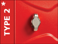 Extra Lock Options for Ultrabox Plastic Lockers - Lock 2 WATER PROOF HASP & STAPLE*