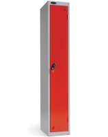 Single Door Probe Locker - White RAL9016 - Silver RAL9006 - 1780 x 305 x 305 mm