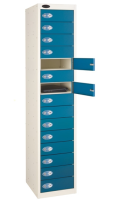 Fifteen Door Probe Locker - White RAL9016 - White RAL9016 - 1780 x 380 x 460 mm