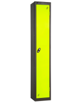 Single Door Probe Locker Autumn Colours - Silver RAL9006 - Lilac RAL4008 - 1780 x 305 x 305 mm