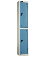Two Door Probe Locker Autumn Colours - White RAL9016 - Jade RAL6021 - 1780 x 305 x 305 mm