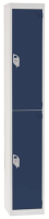 Express Two Door Locker 1800x300x300mm - Dark Blue - 1800 x 300 x 300