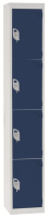 Express Four Door Locker 1800x300x300mm - Dark Blue - 1800 x 300 x 300