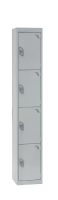 Express Four Door Locker 1800x300x450mm - Light Grey - 1800 x 300 x 450