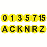 Floor Identification Markers A to Z & 0 to 15