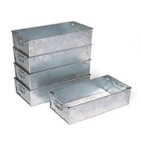 Galvanised Tote Pans