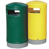 Hooded Top Litter Bins
