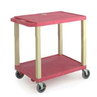 Plastic Trolleys with Coloured Shelves