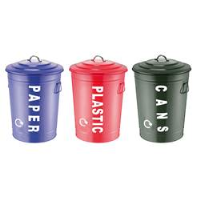 Recycling Centre Bins - Set of 3