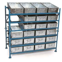 Stacking Tote Pan Racks