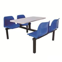 Canteen Tables with Blue Seats