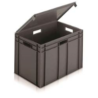 Euro Containers with Integral Lids