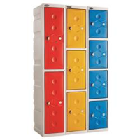 Full Height Plastic Shower Lockers