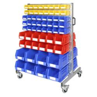 Bin Trolleys with Louvred Panels
