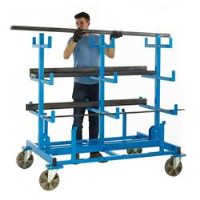 Heavy Duty Mobile Bar Storage Rack